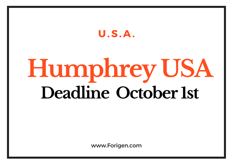 Exclusive Humphrey Fellowship Program 2022
