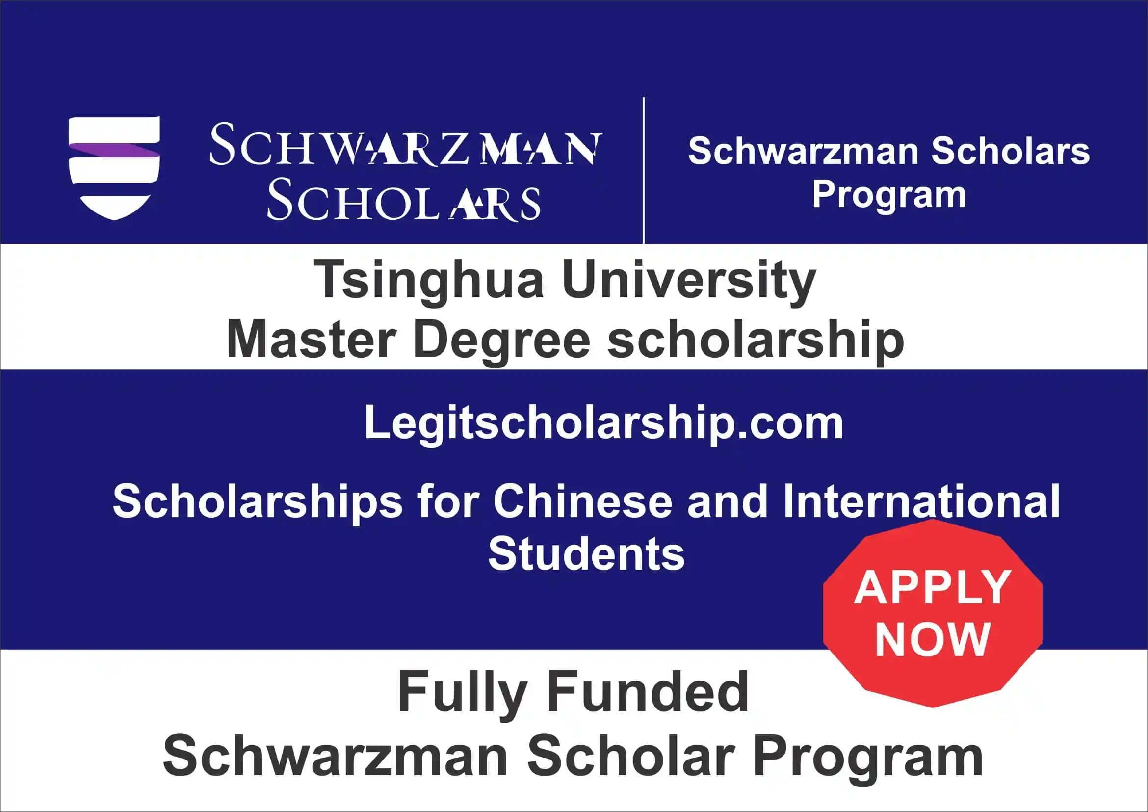 Schwarzman Scholarship Award for International Students, 2022