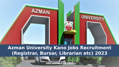 Azman University Kano Jobs Recruitment (Registrar, Bursar, Librarian etc) 2023