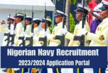 Nigerian Navy Recruitment 2023/2024 Application Portal
