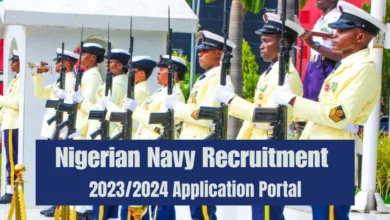 Nigerian Navy Recruitment 2023/2024 Application Portal